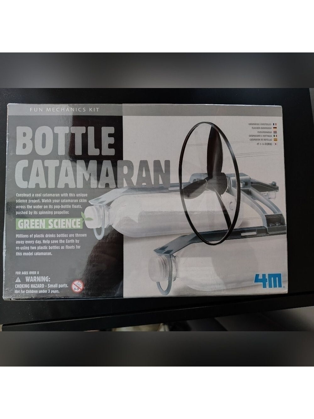 Bottle Catamaran by 4M Fun Mechanics Kit Green Science Recycle NEW